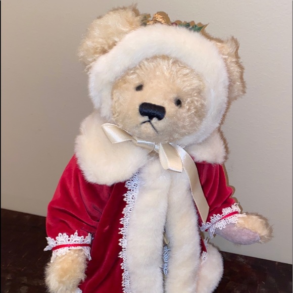 Franklin mint heirloom bears “Mary Christmas” doll - Picture 1 of 8
